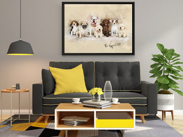 Mega size Personalized photo Painting Gift Shack Cercle